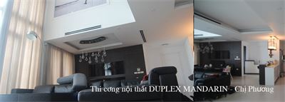 Thi công nội thất căn hộ Duplex tại chung cư Mandarin Garden - Nhà chị Phương