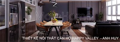 Thiết kế nội thất căn hộ chung cư happy valley phú mỹ  hưng  - Anh Huy
